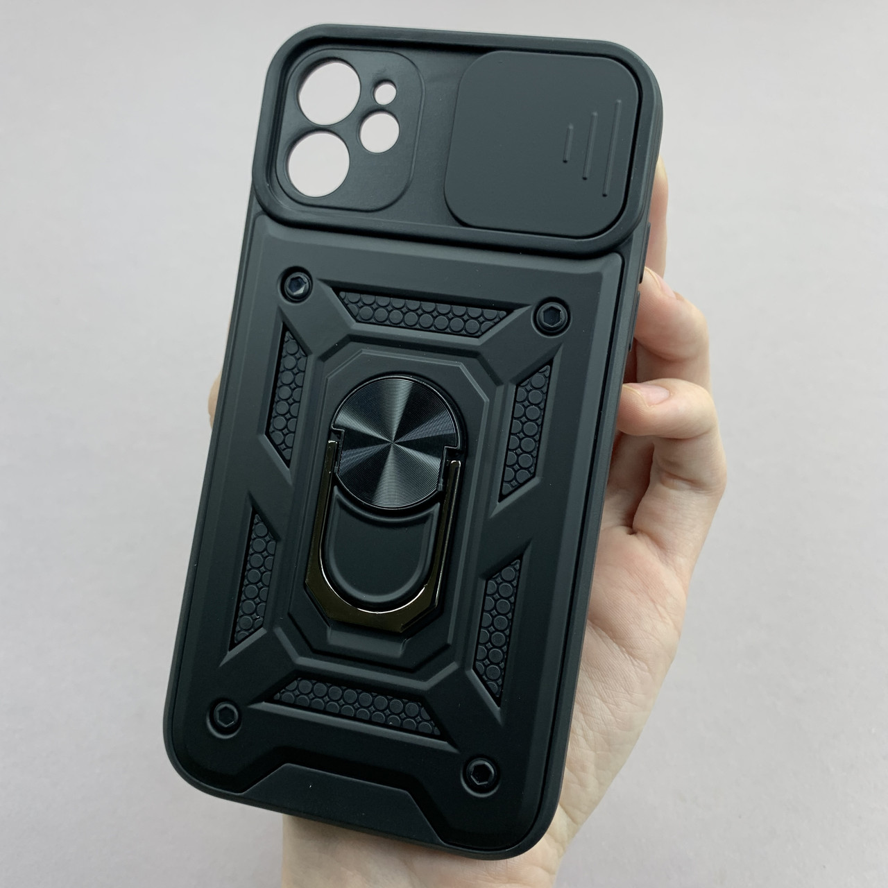 Чохол для Apple iPhone 11 протиударний із шторкою захистом для камери чохол на телефон айфон 11 чорний