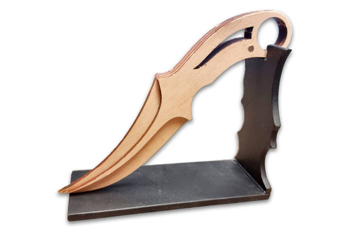 Набор для творчества. Нож ФАНГ FANG Standoff 2 из фанеры. Набор №31 (ID ...