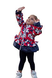 Красива дитяча куртка для дівчинки демісезонна розміри 92-110