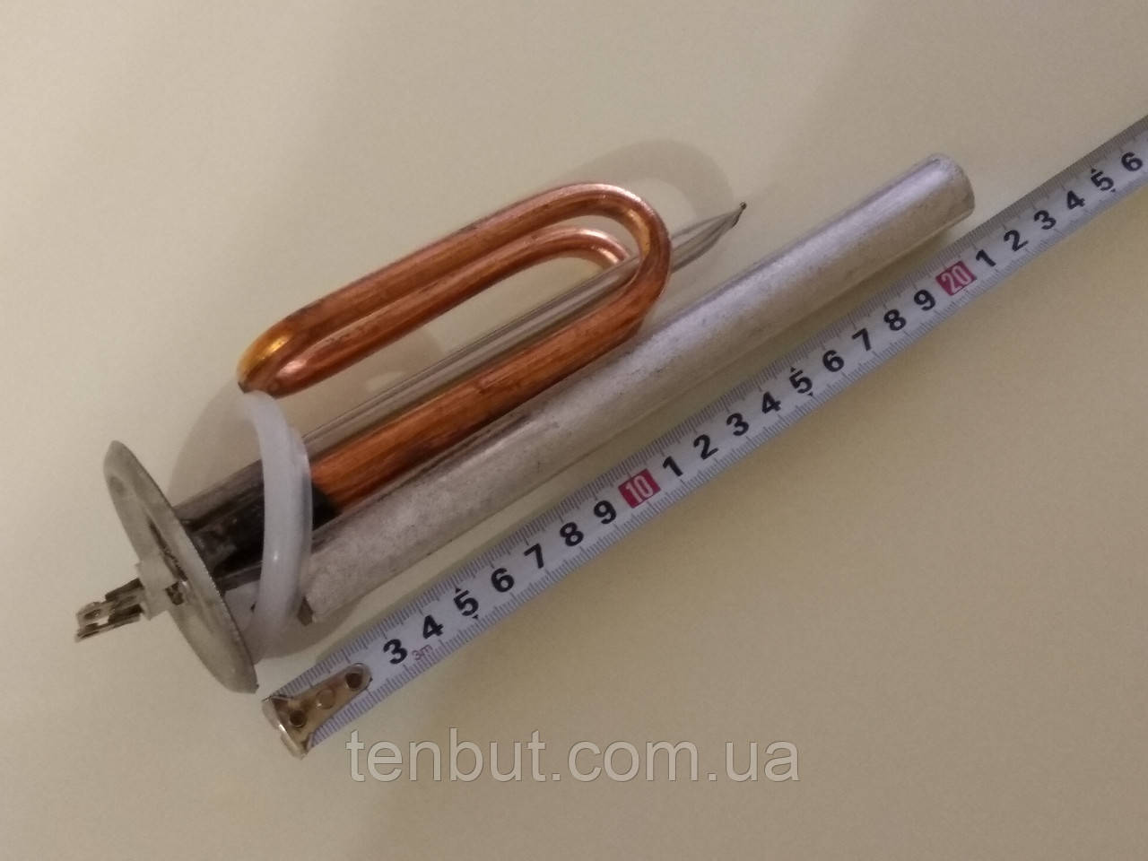 Тен мідний для бойлера Grunhelm у зборі 1.5 кВт. / 220 В./ Ø-62 мм. виробник Україна, фото 1
