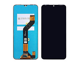 Дисплей для Tecno Spark 7 | 7 Go (KF6) | (KF6M) з сенсорним склом (Чорний) Оригінал Китай
