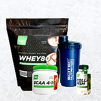 Масса и Здоровье Whey Протеин 80% Польша, ВСАА, Коллаген +Шейкер!