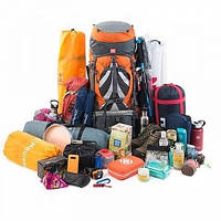 Спорядження, одяг та взуття для туризму, кемпінгу, полювання та риболовлі