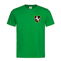 Зеленая мужская/унисекс футболка Танковые войска 1 ОТБр (4-9-2-зелений)