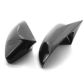 Накладки на дзеркала VW (Фольцваген) Golf MK7, MK7.5, E-GOLF, Touran 2 (5T) Чорний Карбон (стиль GTI)