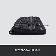 Клавіатура дротова Logitech K120 USB UKR OEM (920-002643), фото 5