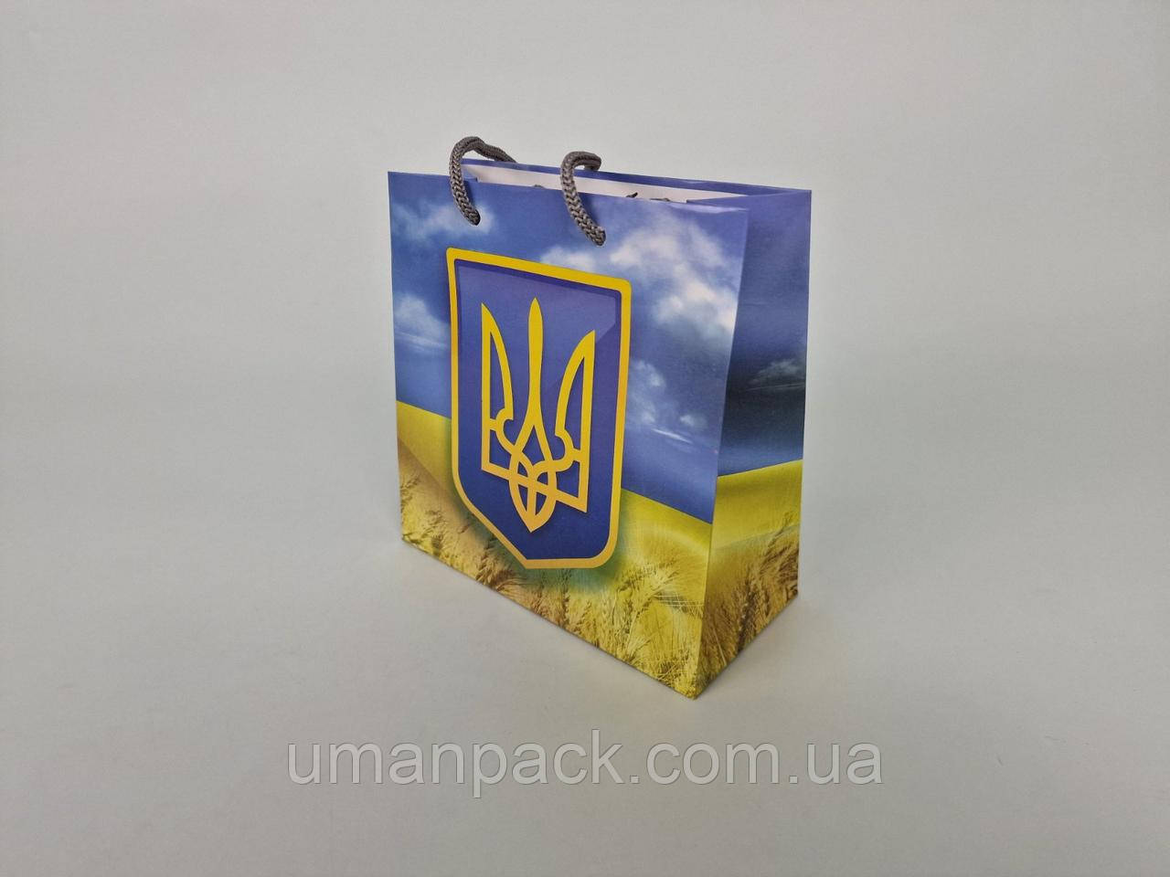 Пакет подарунковий під чашку 16/16/8 (артЧ-256) (12 шт.)