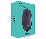 Миша Logitech M90 USB Dark (910-001794) Grey, фото 2