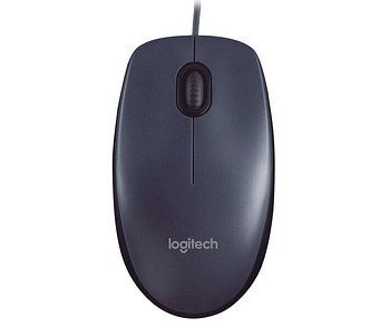 Миша Logitech M90 USB Dark (910-001794) Grey