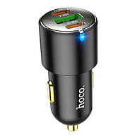 Автомобільний зарядний пристрій Hoco NZ6 USB/2Type-C 45W, 3.0A