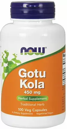 Готу кола NOW Foods Gotu Kola 450 mg 100 Caps, фото 1
