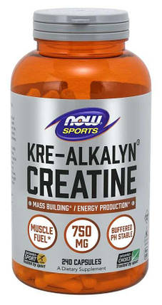 Креатин NOW Foods Kre-Alkalyn Creatine 120 Caps, фото 1