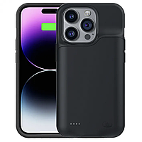 Чехол аккумулятор на iPhone 14 Pro Max 6500mAh (черный), Чехол батарея на айфон 14 Про Макс (черный)