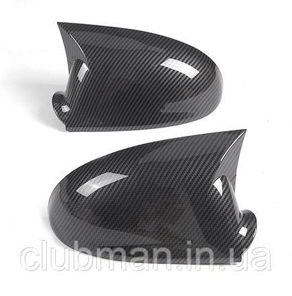 Накладки на дзеркала VW (Фольцваген) Golf 5, EOS, Golf 5/6 Plus, Jetta 5, Passat B5.5/B6, Sharan- Карбон (стиль GTI), фото 1