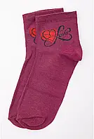 Носки женские высокие в 3-х цветах. Бордовый