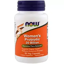 Жіночий пробіотик NOW Foods Women's Probiotic 20 Billion 50 Veg Caps
