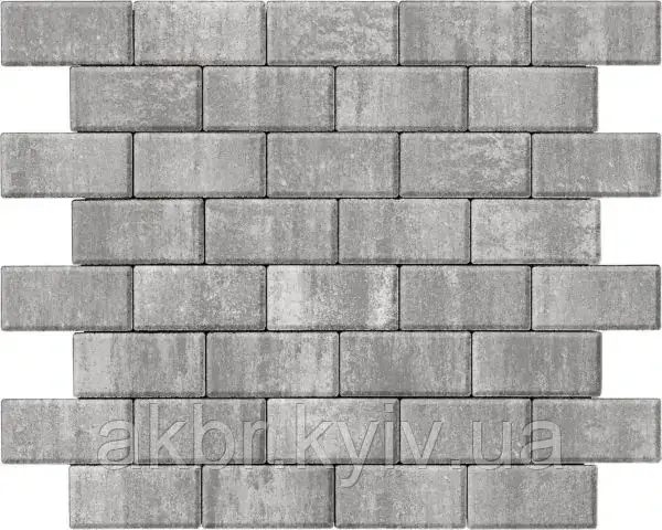 Бруківка 200х100х80 платина, фото 1