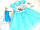 Уціннка! Дитяча карнавальна Сукня Ельзи для дівчинки з м/ф холодне серце літнє GH зріст 106-114 голуба, фото 7