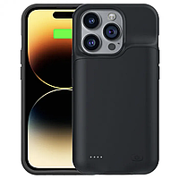 Чехол аккумулятор на iPhone 14 Pro 6000mAh (черный), Чехол батарея на айфон 14 Про (черный)