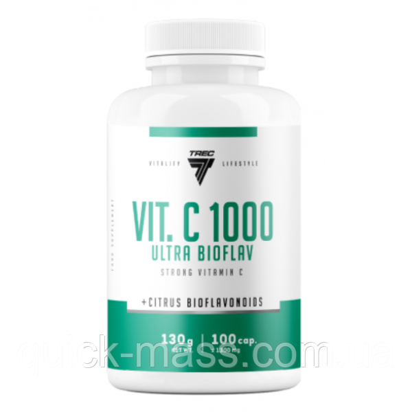 ВІтамін С Trec Nutrition Vitamin C 1000 mg Ultra Bioflav - 100 капс