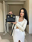 Жіноча сумка Бальман чорна Balmain Black, фото 3