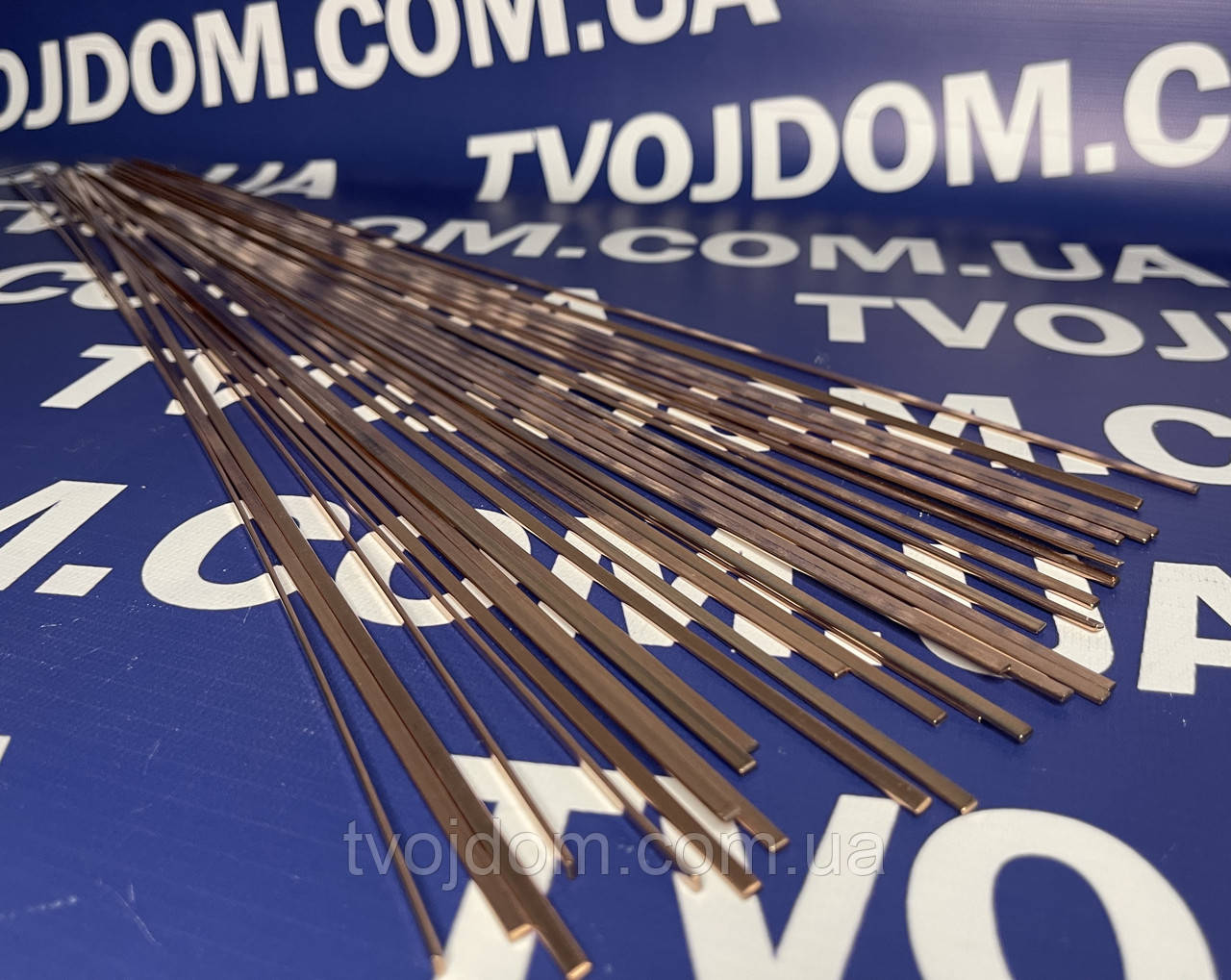 Припій мідно-фосфорний SC PHOS/COPPER 1.3*3.2*500мм 17грам (ціна за 1 пруток), фото 1