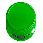 Електронні кухонні ваги KE-2-EK-02 до 5кг із овальною чашею Зелений, фото 2