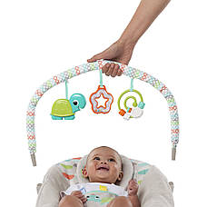 Шезлонг Bright Starts "Happy Safari Bouncer", фото 6