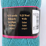 Пряжа Soft Wool Софт Вул Himalaya Туреччина 25% вовна 75% акрыл різні кольори, темно-сірий, фото 3