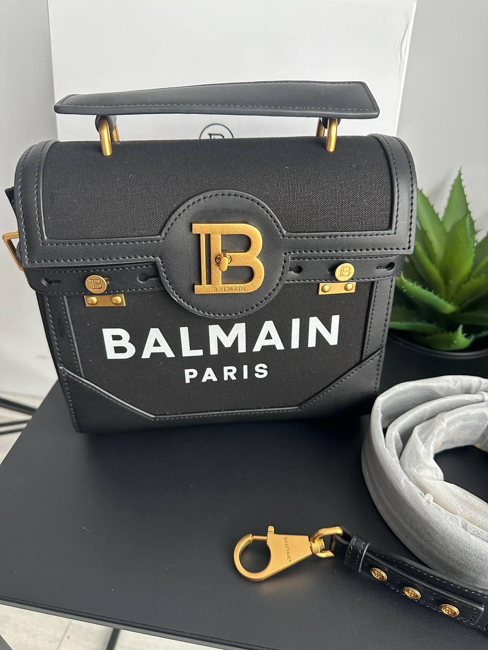 Жіноча сумка Бальман чорна Balmain Black, фото 1