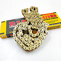 Цепь усиленная 428H шаг (размер) 116 звеньев (длинна) DID Gold для квадроцикла мотоцикла