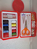 Набір для шиття INSTA SEWING KIT Набір портативний дорожній з голками Червоний, фото 3