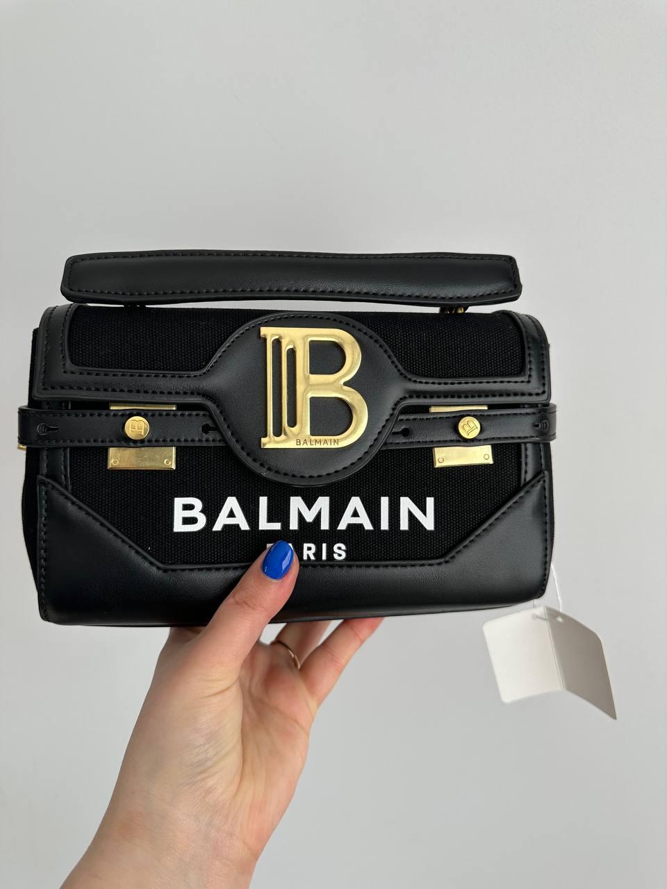 Жіноча сумка Бальман чорна Balmain Black, фото 1