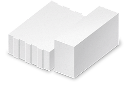 Газобетонні блоки стінові 600*100*200 G D500 (B2.5 S1)