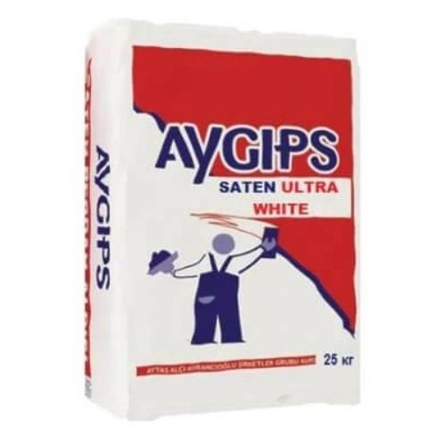 Гіпсова шпаклівка Aygips Saten Ultra White, мішок 25 кг