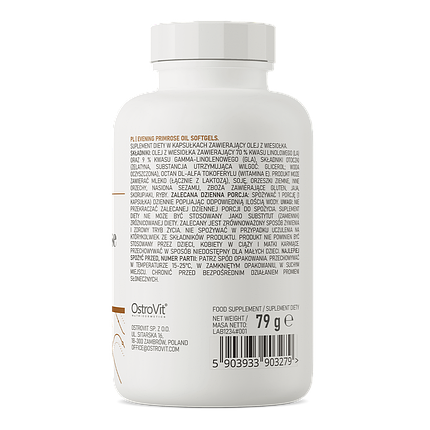 Первоцвіт вечірній OstroVit Evening Primrose Oil 60 caps, фото 2