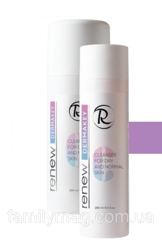 Очищувальний гель для нормальної та сухої шкіри Cleanser for Dry and Normal Skin  Dermakey RENEW Об'єм 500 мл