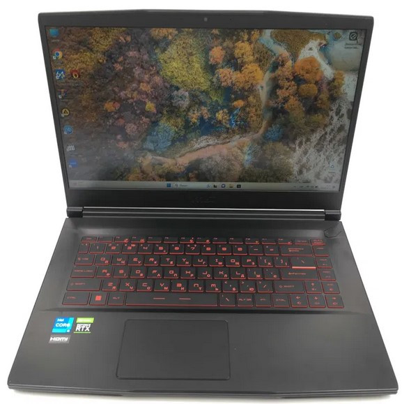 Ноутбук MSI GF63 |15,6"FHD, IPS, 144Гц/i5-11400H/8GB/RTX 3050 4GB/512 SSD Б/В, фото 1