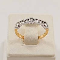 Кольцо золотое с бриллиантами 1077
