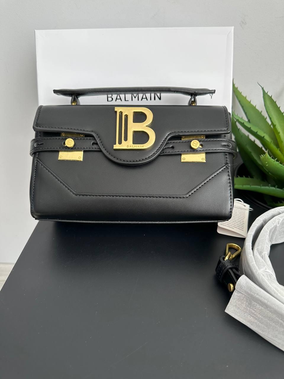 Жіноча сумка Бальман чорна Balmain Black, фото 1