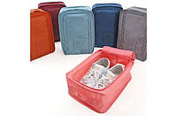 Дорожній органайзер сумка-чохол для взуття в спортзал, на пляж (синій), Сумка для взуття, Взуттєва сумка