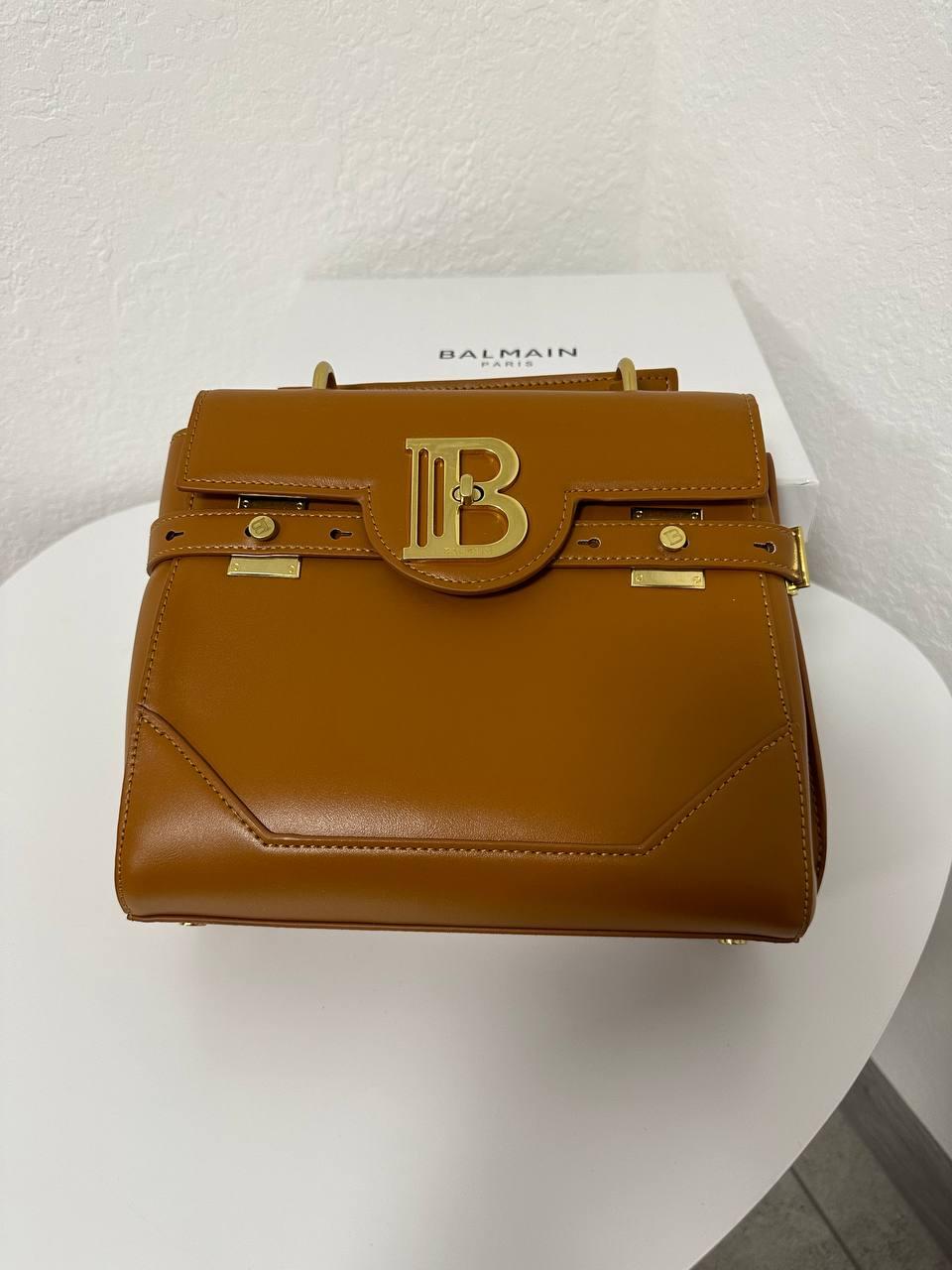 Жіноча сумка Бальман коричнева Balmain Brown, фото 1