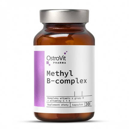 В-комплекс OstroVit Pharma Methyl B-Complex 30 caps, фото 1