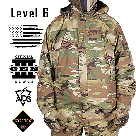 Куртка ECWCS Gen III Level 6, Розмір: Small Regular, Колір: OCP Scorpion, Gore-Tex Paclite