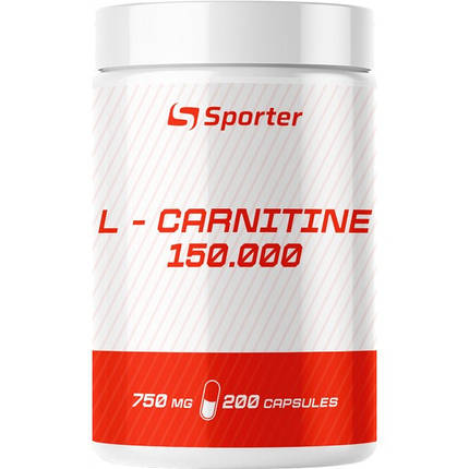 Л-карнітин Sporter L-Carnitine 750 mg 200 caps, фото 2