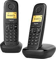 Радіотелефон DECT GIGASET A170 DUO BLACK з додатковою трубкою (L36852H2802S301)