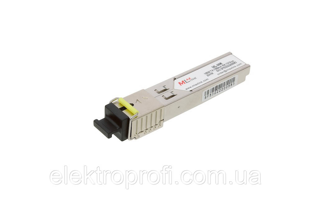 Модуль MlaxLink оптичний одноволоконний ML-09R SFP-WDM-20 км-1550/1310 нм-155 Мб/с