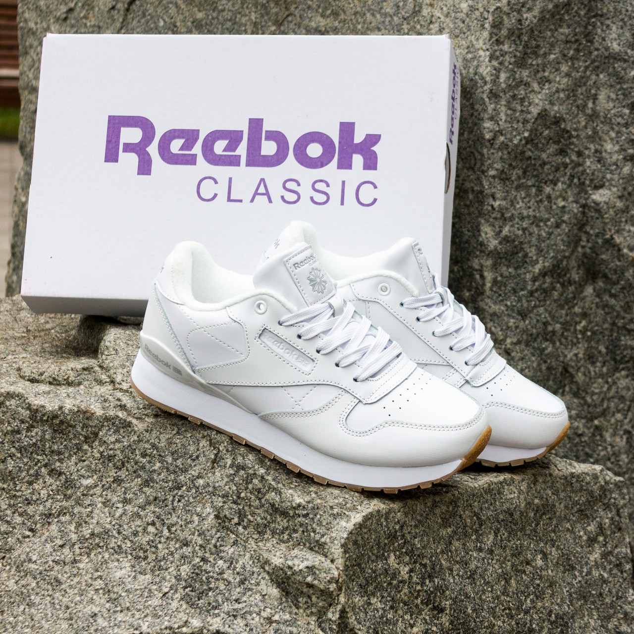 РОЗПРОДАЖ!! Жіночі ТЕРМО Кросівки Reebok Classic білі 37(23.5 см)