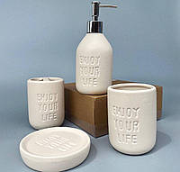 Набор аксессуаров для ванной керамика "Stenson Enjoy"