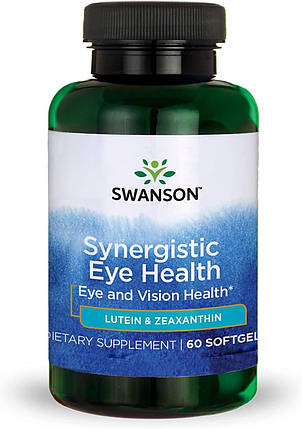 Лютеїн і зеаксантин Swanson Lutein & Zeaxanthin 60 Softgels, фото 1